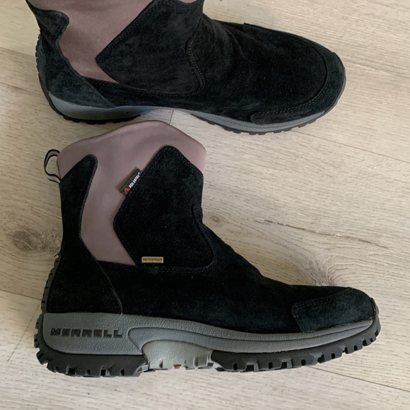 Merrell Polartec Tundra Thinsulate Waterproof Winter Boots‎ Women's Sz 11 black - Picture 2 of 14